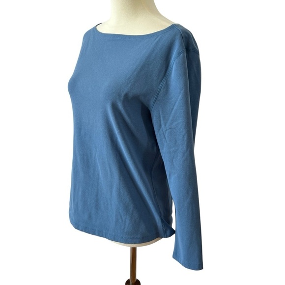 J MCLAUGHLIN GOLDIE TEE SHIRT M BOATNECK STRETCH COTTON CASUAL TIMELESS SUMMER - Picture 3 of 12